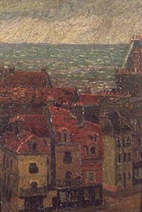 Dachy, Hawr autorstwa Charles Ginner