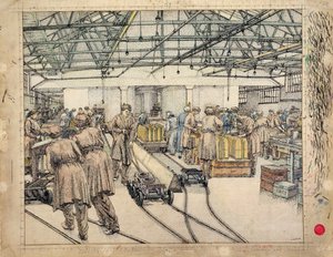 Fabryka Napełniania, Hereford autorstwa Charles Ginner