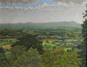 Malvern Hills, Worcestershire (olej na płótnie)