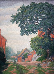 Woodlane Farm, Bearley (olej)