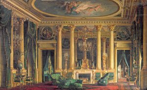 Salon w hotelu Monsieur Basile Parent, Place Vendome, Paryż, 1866 autorstwa Charles Giraud