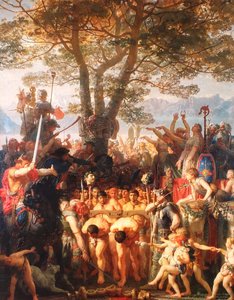 Francuski: Les Romains passant sous le joug Romans Under the Yoke autorstwa Charles Gleyre