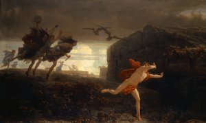 Pentheus ścigany przez Maenady, 1864