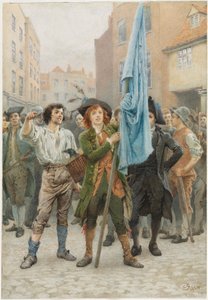 Barnaby Rudge pomagał prowadzić zamieszki w Gordon autorstwa Charles Green