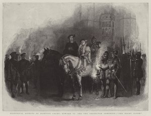 Historyczne aspekty Hampton Court, Edward VI i Protector Somerset, Nocny alarm autorstwa Charles Green