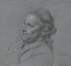 Studium portretowe Johna Inigo Richardsa, RA autorstwa Charles Grignion