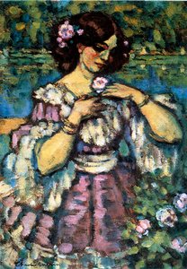 Kobieta z różą, 1901