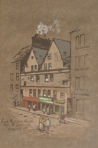 Dom Lady Warkstair, High Street, Dundee (ręcznie barwiony nadruk)