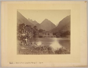 Tahiti. Rzeka Taubira (półwysep Taïarapu). autorstwa Charles Gustave Spitz