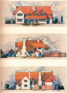 Dom w Garden City, Letchworth, ok. 1906 r. autorstwa Charles Harrison Townsend