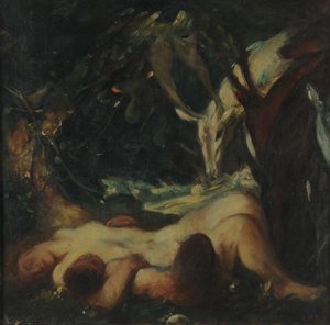 Studium dla Nimfy Śpiącego Drewna, 1903-06