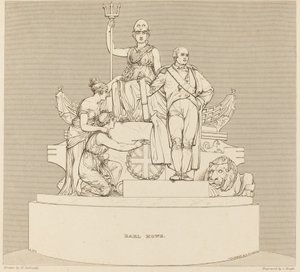 Pomnik hrabiego Howe .a autorstwa Charles Heath after Henry Corbould after John Flaxman