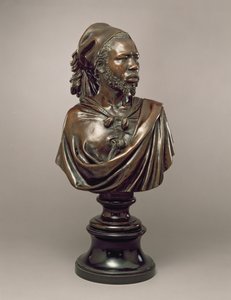 Popiersie portretowe Saida Abdullaha z Majaku, Królestwo Darfuru, Sudan, 1848 (brąz)