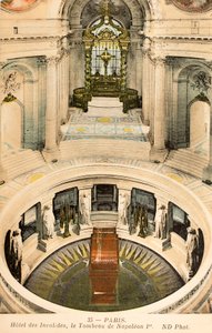 Pocztówka/Grób Napoleona I/Invalides/Paryż/Seine/Ile de France/Francja