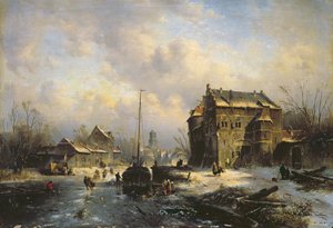 Scena zimowa, 1851
