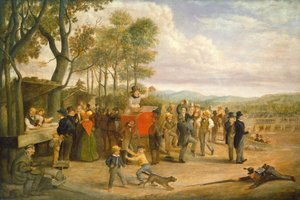 Dzień zbiórki, 1843 lub później. autorstwa Charles Henry Granger