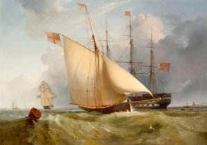 Barka Admirała powraca na brzeg autorstwa Charles Henry Seaforth