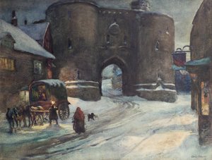Żyto zimą, ok. 1903 (akwarela)