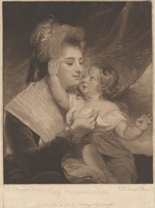 Lady Dashwood i dziecko autorstwa Charles Howard Hodges