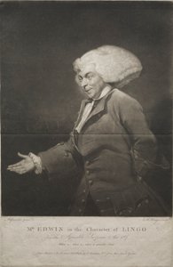 Pan Edwin w postaci Lingo, 1784. autorstwa Charles Howard Hodges