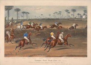 Jeden z czterech zestawów: Leamington Grand Steeple Chase ... 1837. Płyta 2. Pan Christian na Scripton ... autorstwa Charles Hunt