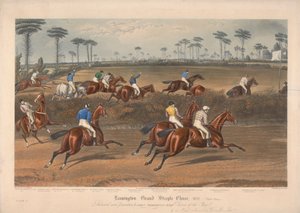 Jeden z czterech zestawów: Leamington Grand Steeple Chase ... 1837. Płyta 2. Pan Christian na Scripton ... autorstwa Charles Hunt