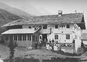Schronisko górskie, Tyrol, ok. 1913 r.