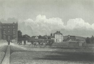 Kościół Hove, Od morza, 1835. autorstwa Charles J. Smith