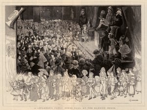 Bal przebierańców dla dzieci w rezydencji autorstwa Charles J. Staniland