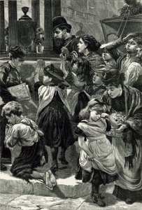 Zaopatrzenie w wodę w Londynie — szkic w duszny dzień autorstwa Charles J. Staniland