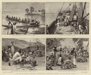 Wyprawa Royal Niger Company, codzienne Sceny nad rzeką Niger