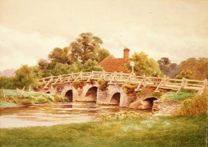 Most Frensham (akwarela)