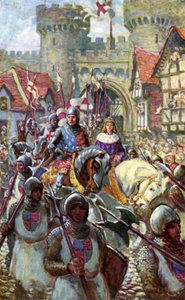 Edward V jedzie do Londynu z księciem Richardem