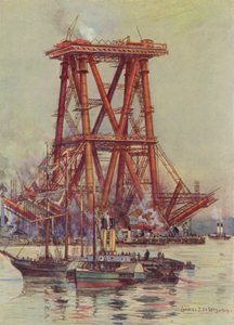 Budowa czwartego mostu autorstwa Charles John de Lacy