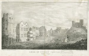 Zamek Dudley - Twierdza: litografia, bd [ok. 1825] autorstwa Charles Joseph Hullmandel