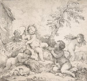 Lato Lato, ok. godz. 1735. autorstwa Charles Joseph Natoire
