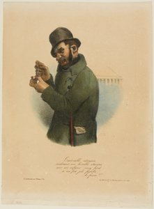Wstrętny zabójca rozważa swój straszliwy atak... autorstwa Charles Joseph Traviès