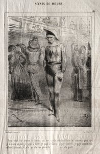 Sceny manier: Widzisz, ta wskazówka od Pameli, która przytula mnie przez cały tydzień.... autorstwa Charles Joseph Traviès de Villers
