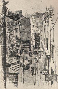 Rue des Pretres-St Severin, 1915 autorstwa Charles Jouas
