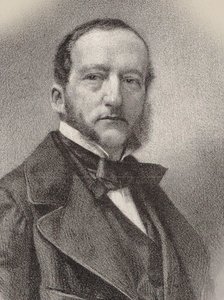 Portret pianisty i kompozytora Zygmunta Thalberga 1812-1871 , 1862. autorstwa Charles Kreutzberger