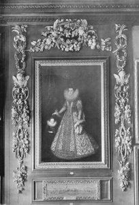 Portret arcyksiężnej Izabeli w Hampton Court autorstwa Charles Latham