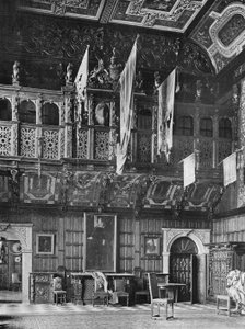Sala Marmurowa, East End (zdjęcie czarno-białe) autorstwa Charles Latham
