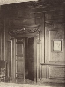 Thorpe Hall, Grantham, drzwi i boazeria w jadalni autorstwa Charles Latham