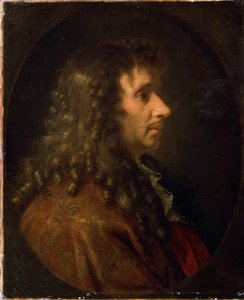 Moliere (Portret profilowy Jeana-Baptiste Poquelina (1622-1673). Obraz, ok. 1660. autorstwa Charles Le Brun