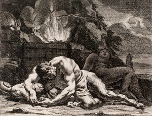 Noc, z serii Cztery pory dnia autorstwa Charles Le Brun