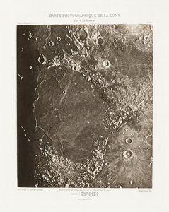 Carte photographique de la lune, planche IX.A (Fotograficzna mapa Księżyca, plansza IX.A), 21 października autorstwa Charles le Morvan
