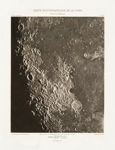 Carte photographique de la lune, planche VIII.A (Fotograficzna karta Księżyca, plansza VIII.A), 13 września autorstwa Charles le Morvan
