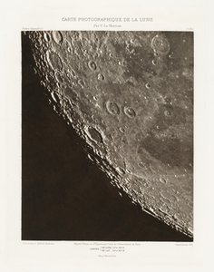 Carte photographique de la lune, planche XII.A (Fotograficzna mapa Księżyca, płyta XII.A), 11 października autorstwa Charles le Morvan