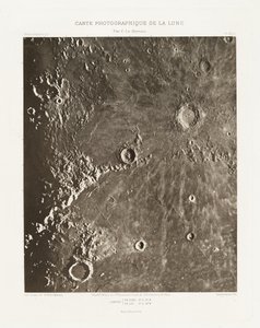 Carte photographique de la lune, planche XIII.A (Fotograficzna mapa Księżyca, plansza XIII.A), 23 października autorstwa Charles le Morvan