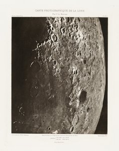 Carte photographique de la lune, planche XXI.A (Fotograficzna mapa Księżyca, plansza XXI.A), 23 października autorstwa Charles le Morvan